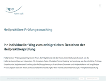 Tablet Screenshot of hp-pruefungscoaching.de